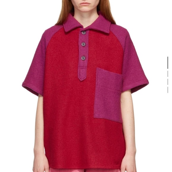 BNWT KkCo Boiled Wool Polo Size XS - Picture 1 of 6